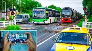 &ldquo;Bus Simulator Evo Handcam Gameplay 🚍 | Epic Train Crossing & Taxi Traffic in USA Roads&rdquo;