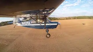 Flying A Banner Drop-Off Run With Haley Howard (American Scout N424A)