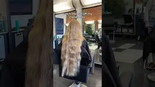 Watch me cut off my Client&rsquo;s hair #hairstylist #haircut #chop #hairdonate #asmr #salonhair