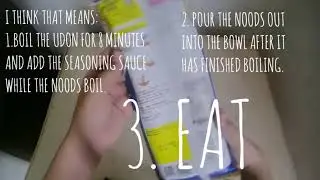 i make instant udon for 5 minutes