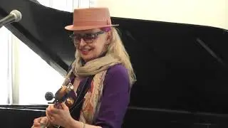 Leni Stern trio, at 2018 JJA Jazz Awards party at the New School