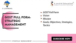 Vision Mission Goals Objectives Strategies Tactics | Strategic Managemen | eLearning Video