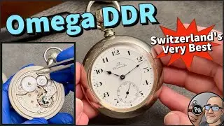 Карманные часы Omega Grade DDR &mdash; швейцарский хронометр &mdash; соревнование с America 4 Ultimate Railro...