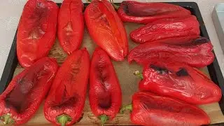 PEČENE PAPRIKE IZ RERNE - Kako pripremiti pečene paprike za zimnicu ?
