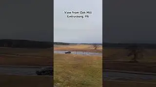 View of Gettysburg Battlefield from Oak Hill