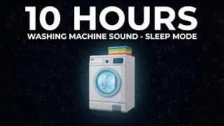 10 Hours Washing Machine 🌪️ Deep White Noise | Black Screen