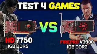 HD 7750 1GB Vs Firepro v3900 1GB | Teste 4 Games
