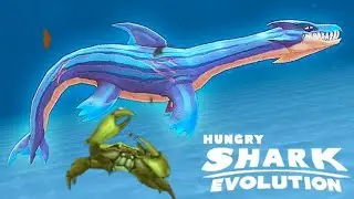 Lochness Monster NESSIE VS Gaint 🦀 Crab boss || hungry shark evolution