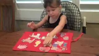 Glitterful Felt Stories Portable Travel Size Felt Board