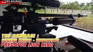 TES AKURASI SENAPAN ANGIN PREDATOR LION KING PESANAN BOS SUGENG ARIFIN, MOJOKERTO