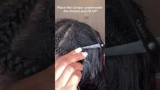 Stop cutting your hair when taking out your sew-in at home. #hairhack