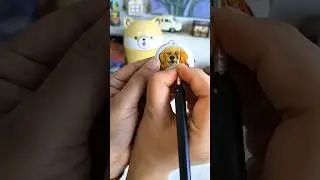 Cute Dog Keychain 🐶❤️ | DIY Hand Painted Dog Keychain #sorts #shorts #keychain #doglove #artshorts
