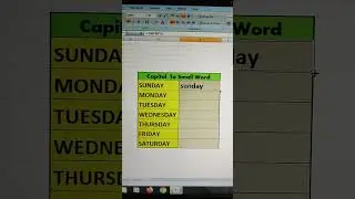How to Convert UPPERCASE to lowercase in Excel #excelformula