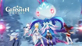 [Co-op Mode] Defeating Cryo Whopperflower | How To Beat Fellflower Boss? | Genshin Impact