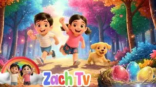 Learn Colors,Counting with Zach, Aiden and Sunny🌈🐶 | Surprise eggs,Treasure Hunt, Magical Adventure!