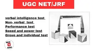Intelligence test types |verbal, non verbal, performance, group, individual, speed test| psychology|