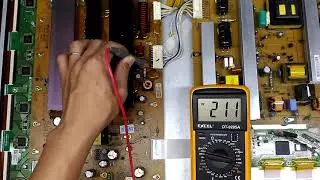 hướng dẫn sửa tivi Plasma LG42PJ350R chỉ có đèn báo nguồn role nhảy lạch cạch - điện tử vinh nguyễn