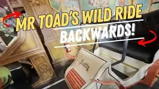 Mr Toad's Wild Ride Backwards!   POV of ride in Disneyland