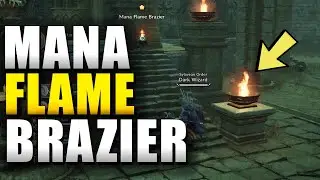 Throne and Liberty Interact with Mana Flame Brazier in Shadowed Crypt (Stopping Dark Magic Rituals)