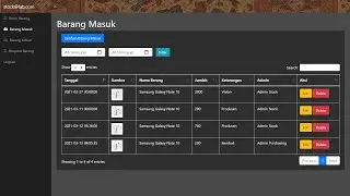 4 - Tutorial Pembuatan Aplikasi Stock Barang Berbasis Web : Menampilkan Data dari Database ke Table