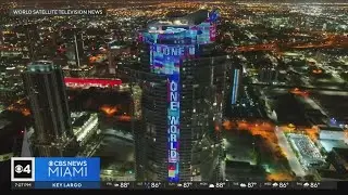 Paramount Miami Worldcenter lights up in solidarity with Jamaica after Beryl batters island