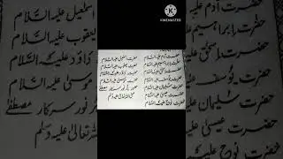 Nabiyon ke naam Urdu mein