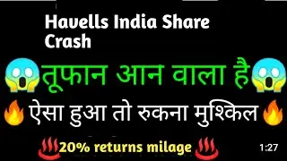 Havells India Share latest news today | havells India Share Good News 