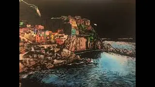 Satisfying scratch art, Greece