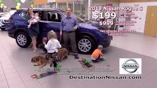2018 Nissan Rogue Special Lease Deals | $199/mo | Just $999 Down | Destination Nissan 12206