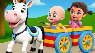 बच्चे और उसके साथी घोड़ा // the child and his companion horse #kidsentertainment #cartoonvideo 