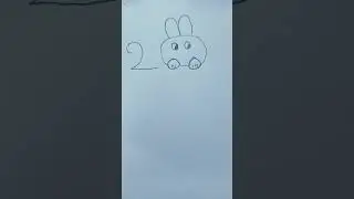 it is a rabbit drawing by using 200 number
