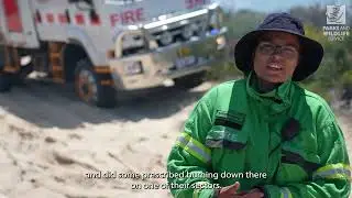 Young Traditional Owner Rangers build their fireground skills