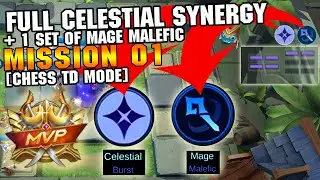 [CHESS-TD MISSION 01]FULL CELESTIAL SYNERGY+1 SET MAGE MALEFIC | MLBB
