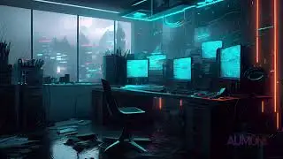 Deep Blue Pulse | Мрачный лоу-фай поп | 307 | Эмоциональная киберпанк лоу-фай песня | Aumonic