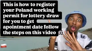 This is how to register your Poland working permit for lottery draw to get apointment date #poland