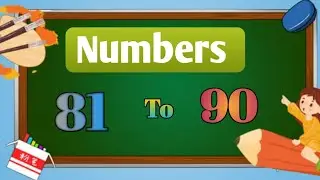 Counting Number Phonic Song For Children | Numbers 81 To 90 |#Cockoo Tv