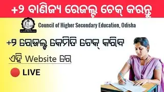+2 Commerce Results Odisha | CHSE Odisha Results Check