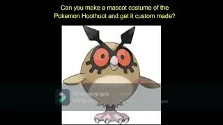 Request To Make A Custom Mascot Costume #154 Hoothoot (Pokemon Generation II)