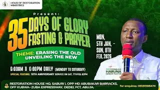 35 DAYS OF GLORY FASTING AND PRAYER  || DAY 3 EVENING