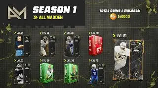 ALL MADDEN 23 ULTIMATE TEAM SEASON 1 FIELD PASS LEVEL REWARDS FOR ALL DAY 1 PROMOS #madden23 #mut23