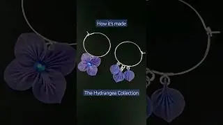 How it's made: The Hydrangea Collection #artandcraft #behindthescenes #kanzashi #つまみ細工 #あじさい