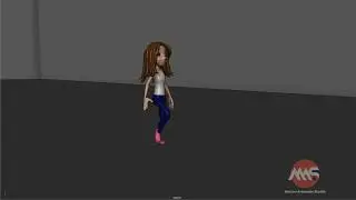 Progressive Walk cycle Animation.