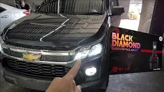 L&acirc;mpadas de LED Black Diamond Cclot S10 2023 LT. Farol Full LED. POP SOM Bauru - SP