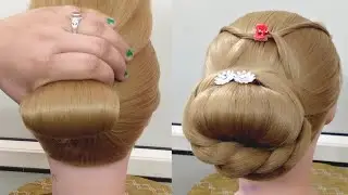 Beautiful New Stylish Bun Hairstyle 2025 !Clean & Easy Friendly Tutorial For Girls  @RuhiHairstyle 