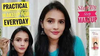 Easy Practical Everyday Makeup look with Fair & Lovely bb cream l Step-by-step Makeup for beginners