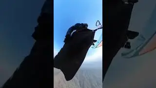 asymmetrical collapse and reserve throw while paragliding flying