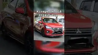 Mitsubishi Mirage G4 GLS 2024, Front and Side accessories Setup #mirage #caraccessories #mitsubishi