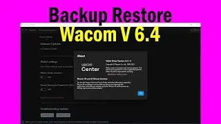Backup & Restore Preferences Wacom Tablet version 6.4 2023 #flaminkgosh