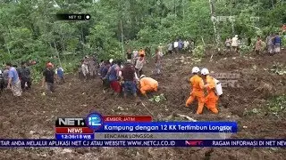3 Orang Tertimbun Bencana Longsor di Jember - NET12