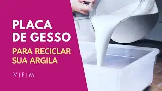 Fa&ccedil;a sua placa de gesso para reciclar argila ( Aula de cer&acirc;mica artesanal )